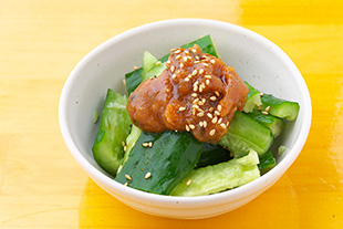 地鶏肉味噌きゅうり