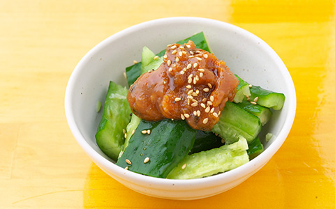 地鶏肉味噌きゅうり